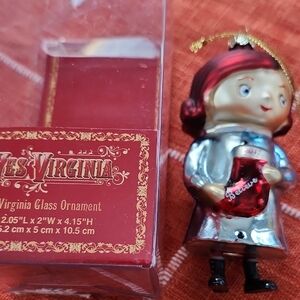 YES VIRGINIA GLASS ORNAMENT, PERFECT CONDITION